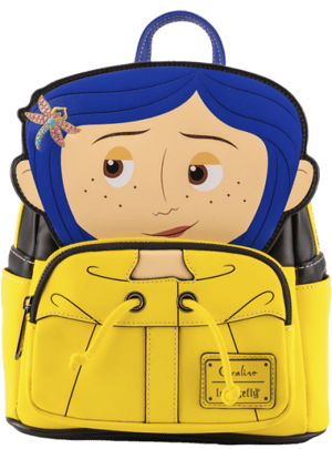 Coraline Raincoat Cosplay Mini Backpack Laika Backpack Image