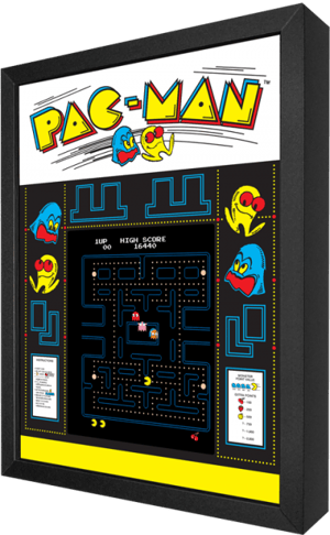 Pac-Man Cuphead Shadow box art Image