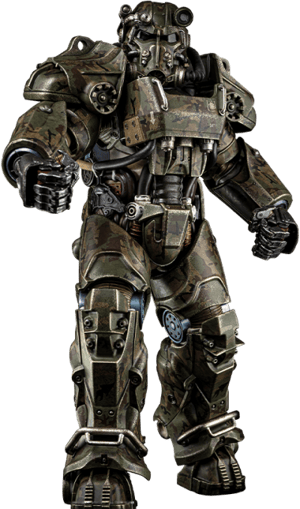 T-60 Camouflage Power Armor Fallout Sixth Scale Figure Image