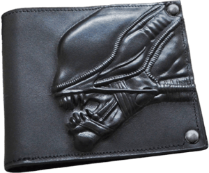 Alien Embossed Leather Wallet Wallet