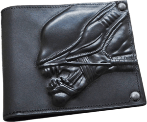Alien Embossed Leather Wallet Wallet
