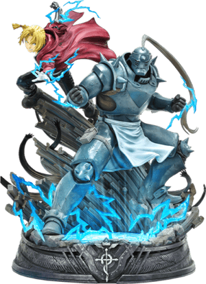 Edward and Alphonse Elric (Deluxe Version) Fullmetal Alchemist Statues Image