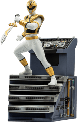 White Ranger Mighty Morphin Power Rangers 1:10 Scale Statue Image