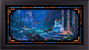Cinderella Dancing in the Starlight Disney Stained Glass Image