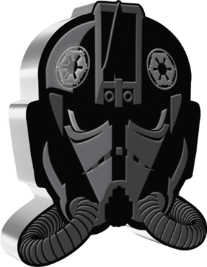 Imperial TIE Fighter Pilot 1oz Silver Coin Star Wars Silver Collectible Image