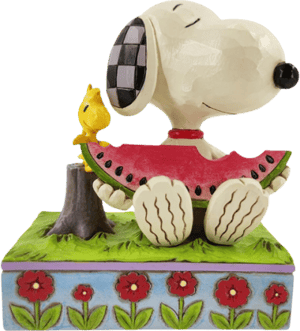 Snoopy Watermelon Peanuts Figurine Image