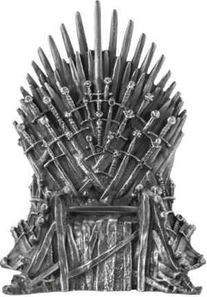 Iron Throne Phone Cradle Game of Thrones Pewter Collectible Image
