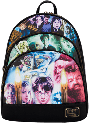 Harry Potter Trilogy Triple Pocket Mini Backpack Backpack