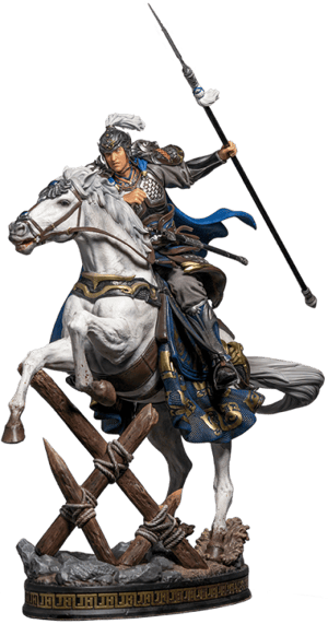 Three-Kingdoms Generals Zhao Yun Colored Edition Three Kingdoms Generals Statues Image