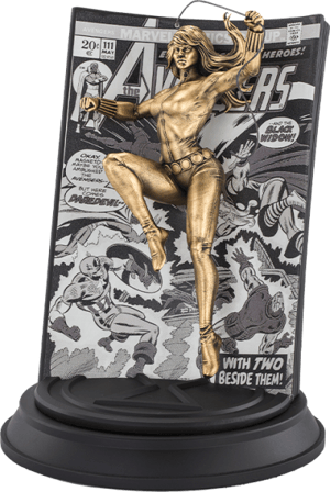 Black Widow Avengers Volume 1 #111 (Gilt Edition) Pewter Collectible