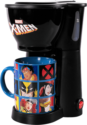 X-Men Single Cup Coffee Maker With Mug Marvel Kitchenware Image