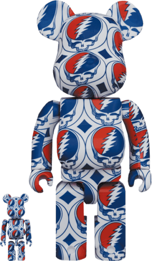 Be@rbrick Grateful Dead (Steal Your Face) 100％ and 400％ Set Bearbrick