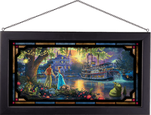 The Princess and the Frog Disney Stained Glass Image