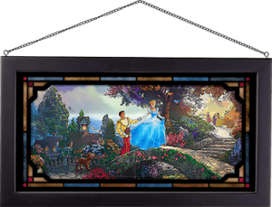 Cinderella Wishes Upon A Dream Disney Stained Glass Image