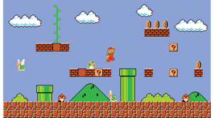 Super Mario Retro Wallpaper Mural Mural