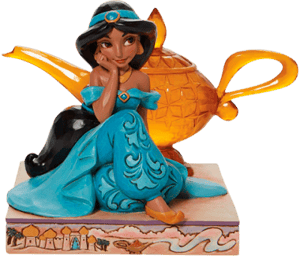 Jasmine & Genie Lamp Disney Figurine Image