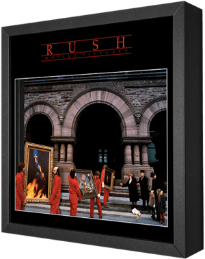 Rush Moving Pictures Shadow box art