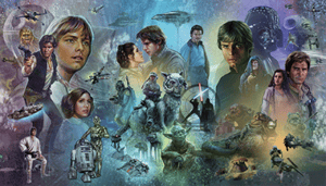 Star Wars Original Trilogy Wallpaper Mural Mural