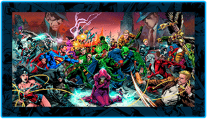 Trinity War LED Mini-Poster Light DC Comics Wall Light Image
