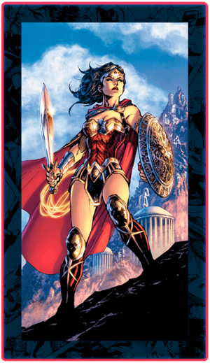 Wonder Woman LED Mini-Poster Light Wall Light