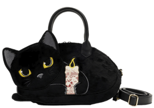 Hocus Pocus Binx Holding Candle Crossbody Disney Bag Image