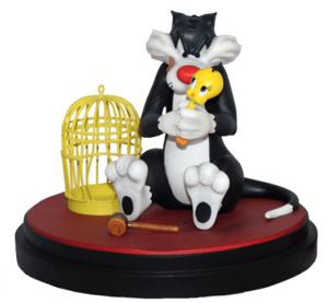Sylvester & Tweety Bird Statue