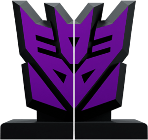 Decepticon Faction Bookend Office Supplies
