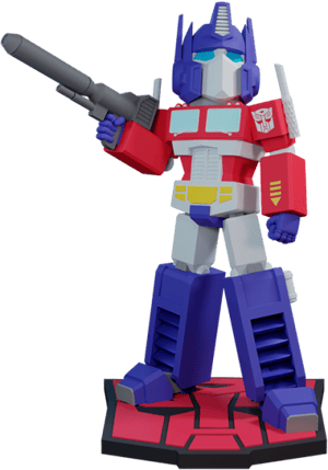 Optimus Prime Action Statue Transformers Bobble Head Image
