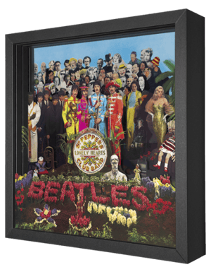 The Beatles Sgt. Pepper The Beatles Shadow box art Image