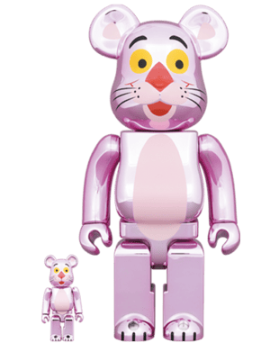 Be@rbrick Pink Panther (Chrome Ver.) 100% & 400% Bearbrick