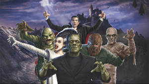 Universal Monsters Mural Mural