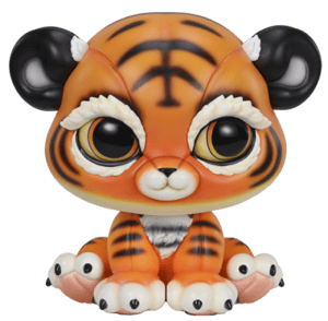 Chibi Pet Series Tiger Statue