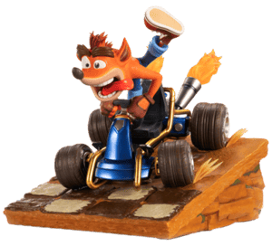 Crash in Kart Statue