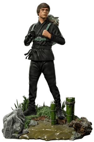 Luke Skywalker and Grogu Training 1:10 Scale Statue