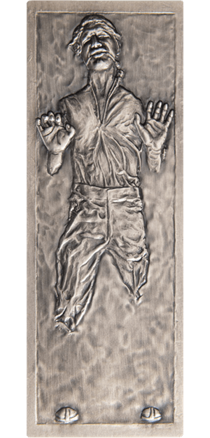 Han Solo in Carbonite 10oz Silver Coin Silver Collectible