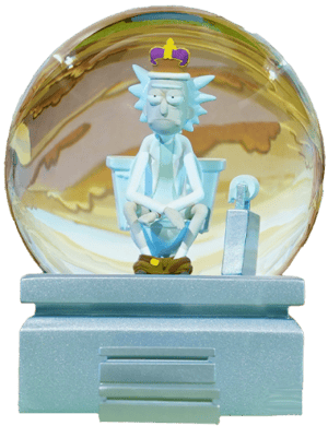 Throne of Loneliness Snow Globe Polystone Collectible