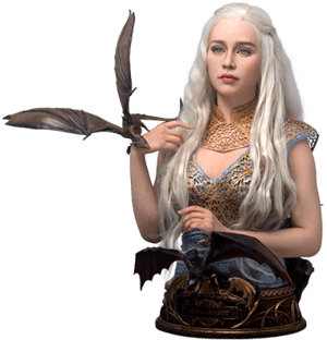 Daenerys Targaryen Game of Thrones Life-Size Bust Image