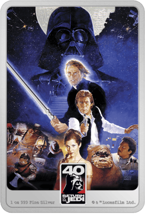 Star Wars: Return of the Jedi 40th Anniversary 1oz Silver Coin Silver Collectible
