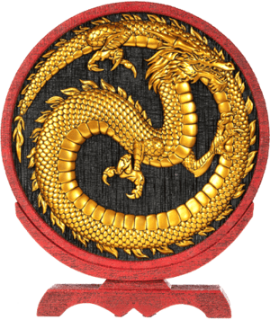 Red Dragon Crime Syndicate Statue