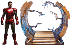 Iron Man Mark VI (2.0) with Suit-Up Gantry Sixth Scale Figure Set