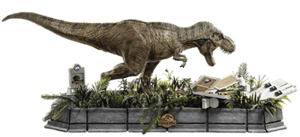 T-Rex and Donald Gennaro 1:10 Scale Statue