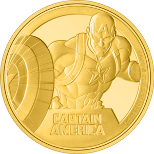 Captain America 1/4oz Gold Coin Gold Collectible