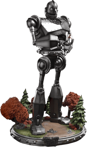 Iron Giant & Hogarth Hughes The Iron Giant Statues Image