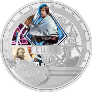 Luke Skywalker™ 3oz Silver Coin Silver Collectible