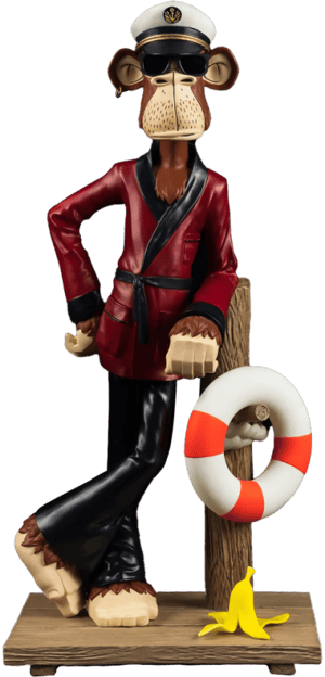 Bored Captain Ape #778 Statue