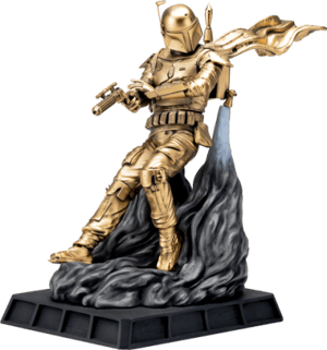 Boba Fett Battle Ready Figurine (Gilt Edition) Pewter Collectible