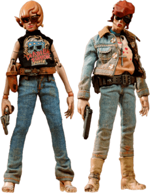 Canyon Sisters Mrs. T & Ms. L Coal Dog Action Figure Image