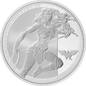 Wonder Woman 1oz Silver Coin DC Comics Silver Collectible Image