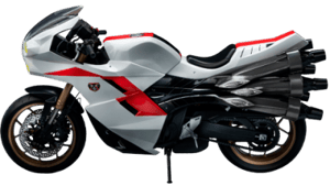 Transformed Cyclone for Masked Rider No. 2 (Shin Masked Rider) Kamen Rider Sixth Scale Figure Accessory Image