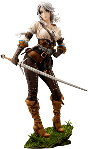 Ciri Bishoujo The Witcher Statues Image